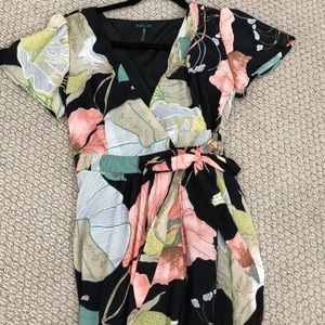 LuLus tie Waist Floral Maxi Dress